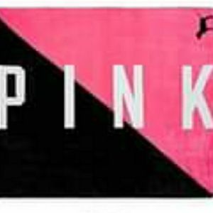 VS Pink sherpa blanket